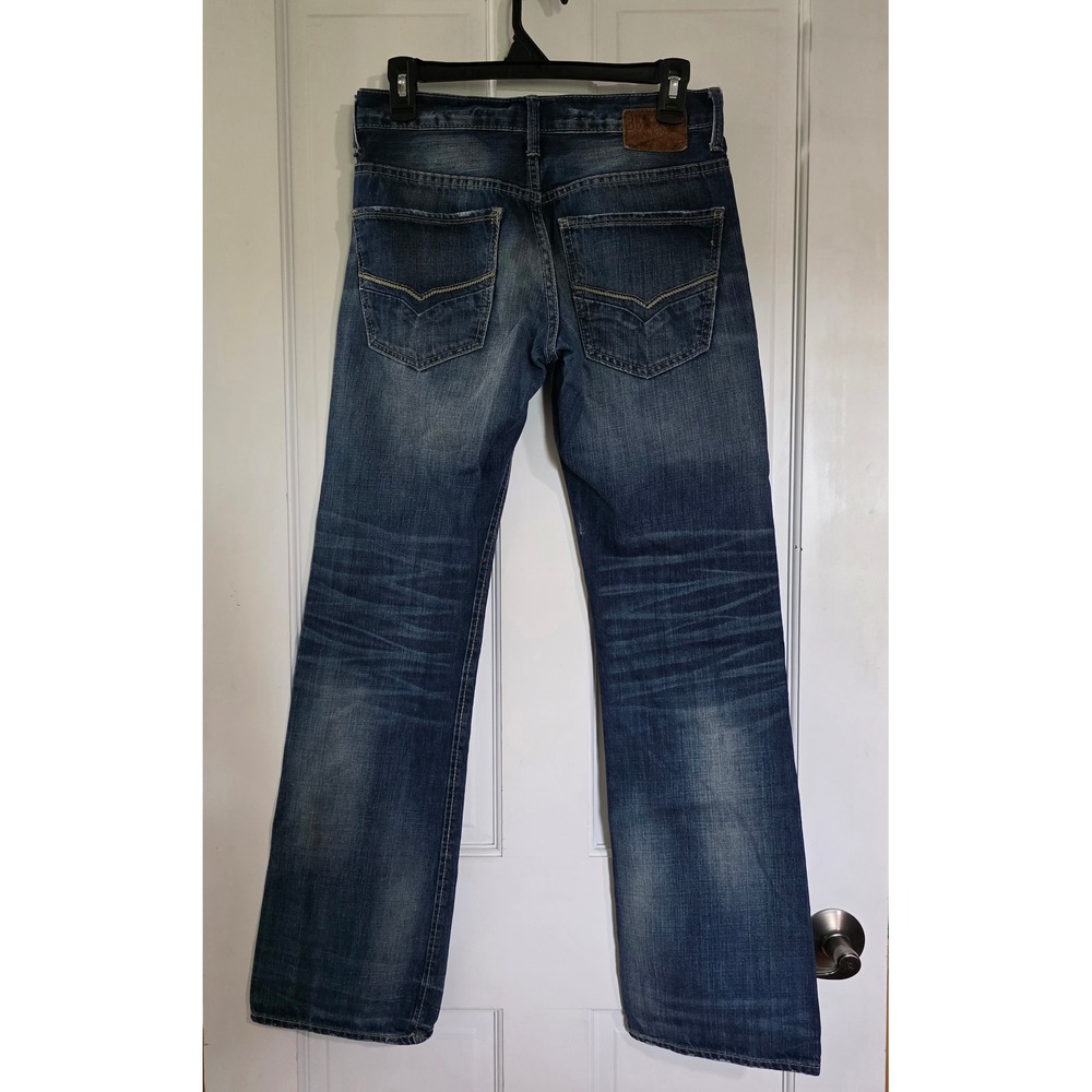BKE Vintage Mechanic Jeans Mens 28R Medium Wash Straight Leg Denim Blue 28x30 - Picture 2 of 7